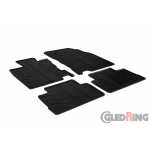 Original Gledring Passform Fußmatten Gummimatten 4 Tlg.+Fixing - Nissan Qashqai 2014->07.2021